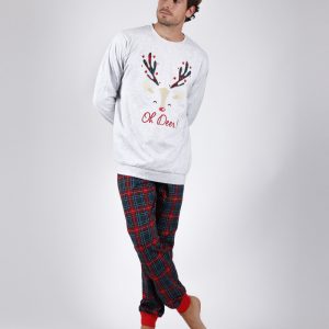 pijama de hombre de invierno navideño