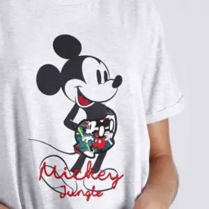 Pijama de verano para mujer de Disney de manga corta y pantalón corto estampado.