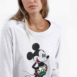 Pijama de entretiempo de mujer de la marca Disney, con estampado de hojas