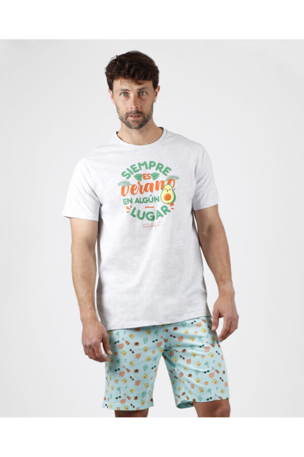 Pijama familiar de verano estampado de hombre de verano de la marca Mr. Wonderful