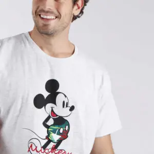 Pijama de hombre de verano de manga corta y pantalón corto de hombre. Pijamas Disney