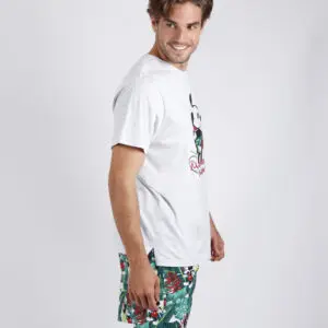 Pijama de hombre de verano de manga corta y pantalón corto de hombre. Pijamas Disney