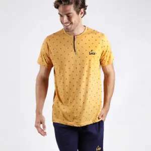 Pijama de verano de manga corta y pantalón corto de hombre de la marca Lois