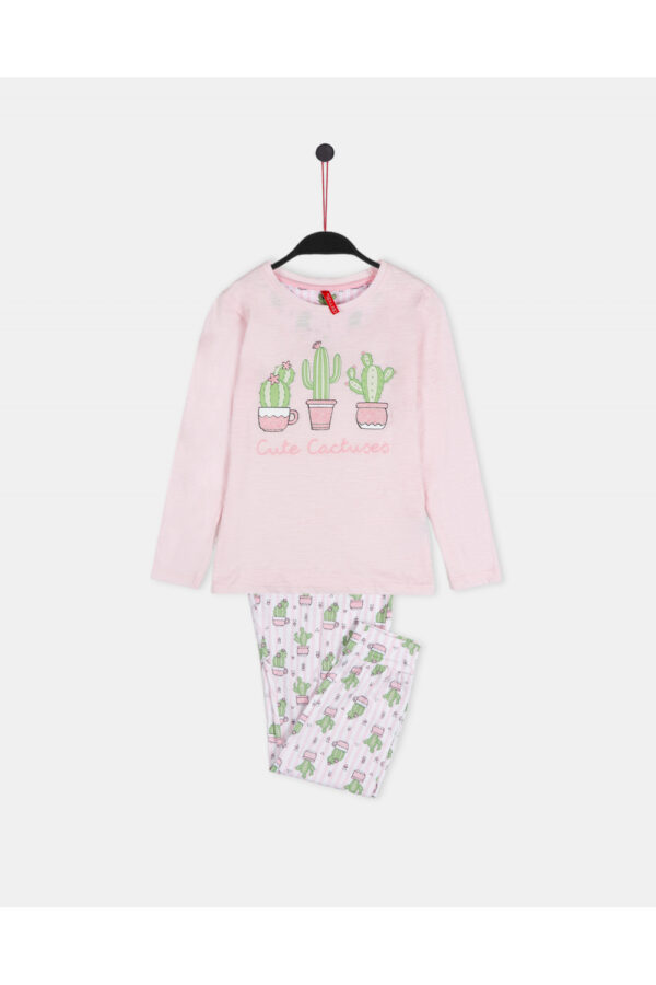 Pijama de entretiempo para mujer Mr. Wonderful de niña con pantalón largo y manga larga