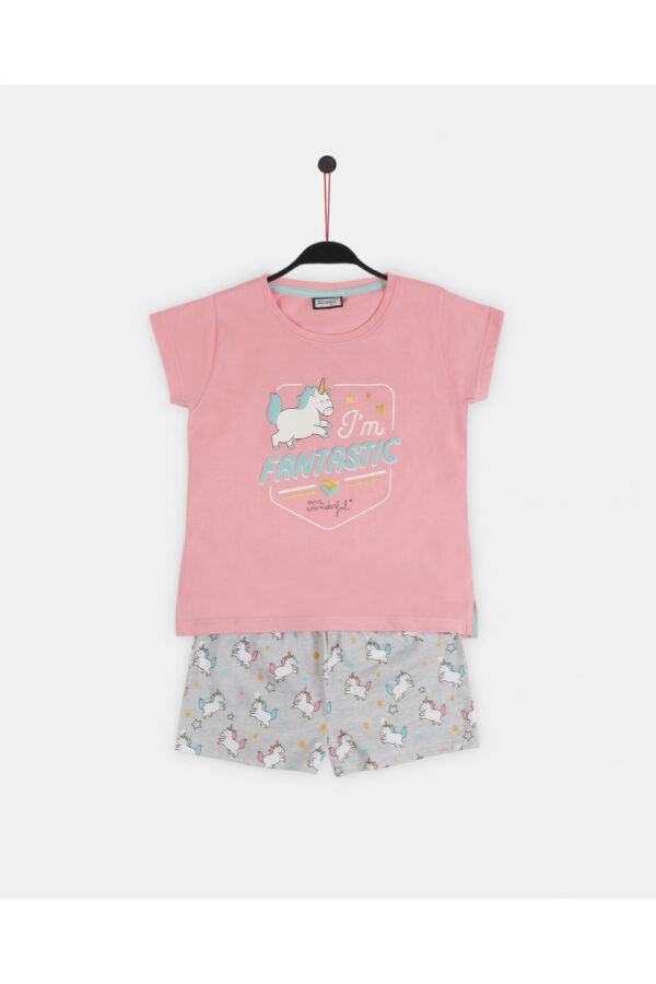 Pijama de unicornios de niña de verano de la marca Mr. Wonderful