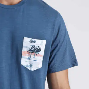 Pijama de verano para hombre de manga corta con bolsillo y pantalón corto de la marca Lois