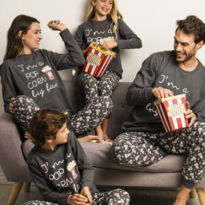 Pijama familiar de felpa de invierno