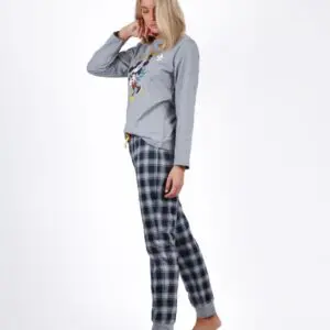 Pijama familiar de manga larga de mujer